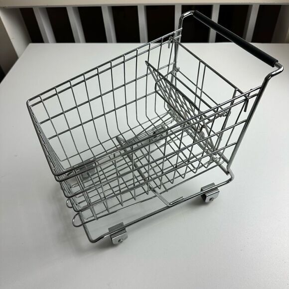 Toy Grocery Cart Old Country Mini Shopping Cart/Buggy for Dolls Metal 10 inch - Picture 9 of 9
